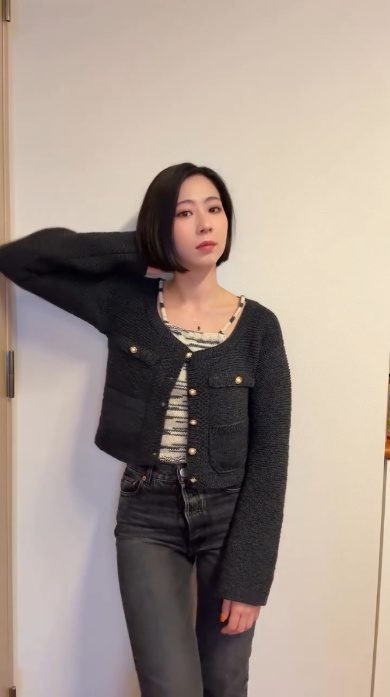 20日間で編んだ大作のニットジャケット