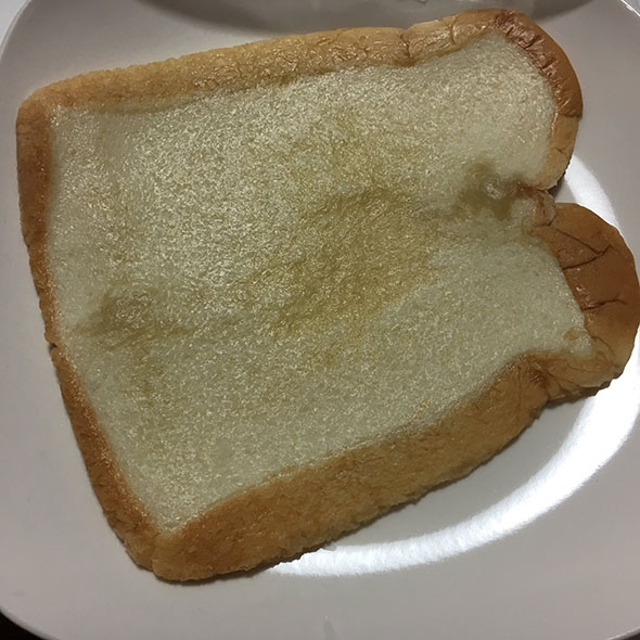 レンチンした食パン・本体