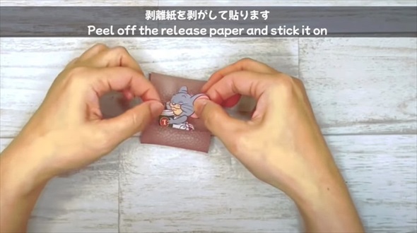 お気に入りの紙袋とセリアのフェイクレザーでミニポーチ