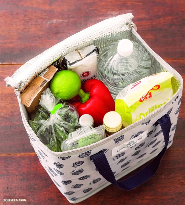 「はりねずみ3兄弟」ボックス型の大容量保冷バッグ 大容量