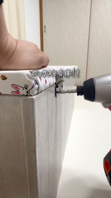 シングルマザー DIY カラーボックス