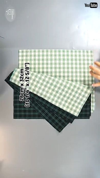 チェック柄 布 裁縫 マルチポケット トートバッグ