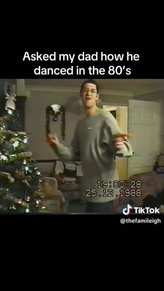 36年前の父親のダンス