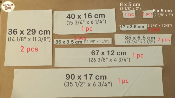 布をパーツに切り分ける