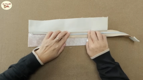 ファスナー付きのバッグを作る