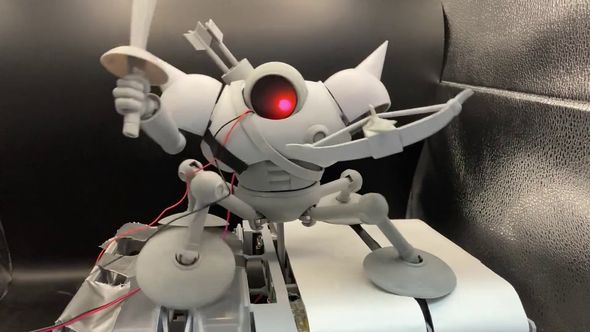 ドラクエ　キラーマシーン　フィギュア　矢　右手先欠品？　写真が全てです ドラクエ キラーマシーン フィギュア 矢 右手先欠品？ 写真が