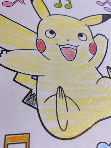 夫が塗ったピカチュウ