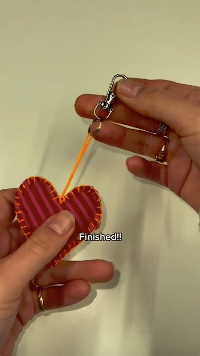 チャームが完成したところ