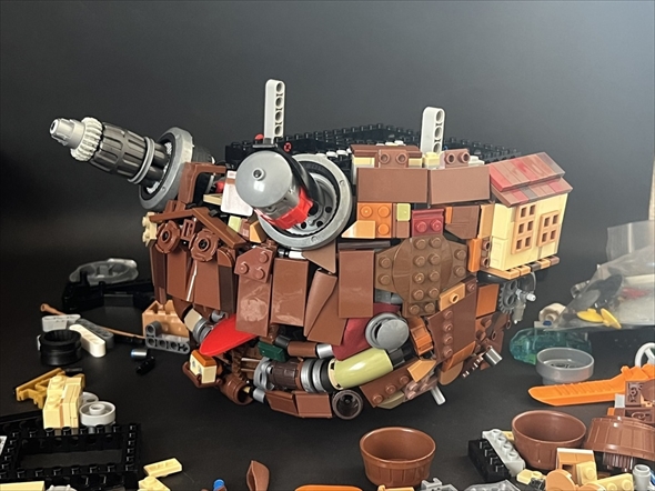 レゴで作ったハウルの動く城
