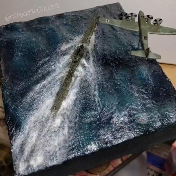 言葉が出ない」 アルミホイルで作った「海のジオラマ」、衝撃の