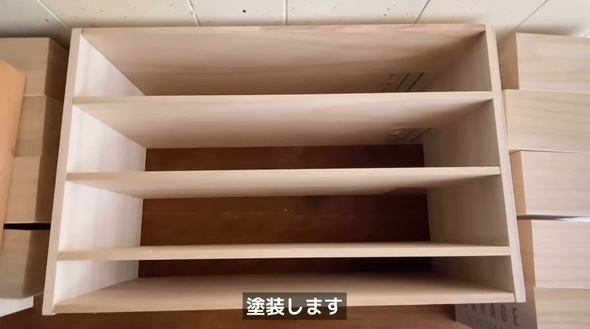 カットなしで大容量引き出しを100均DIY