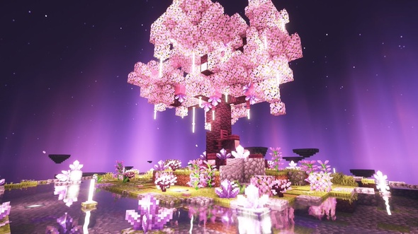 マインクラフトで作った植物園