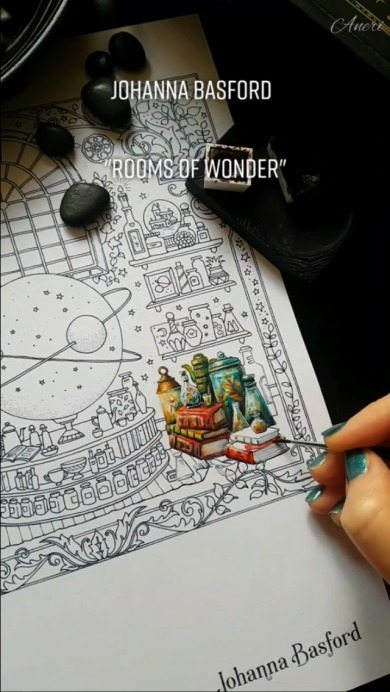 プロが塗り絵を塗った結果