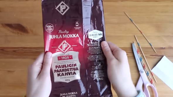 使用済みのコーヒーバッグ