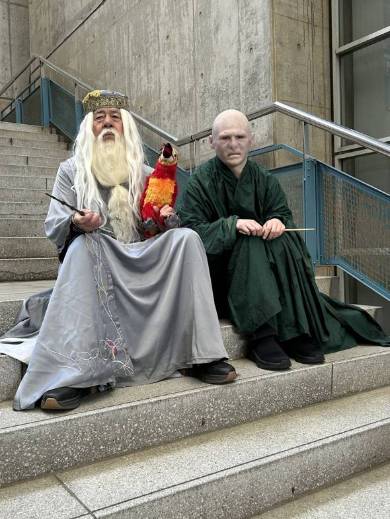 本物みたいなダンブルドアのコスプレ