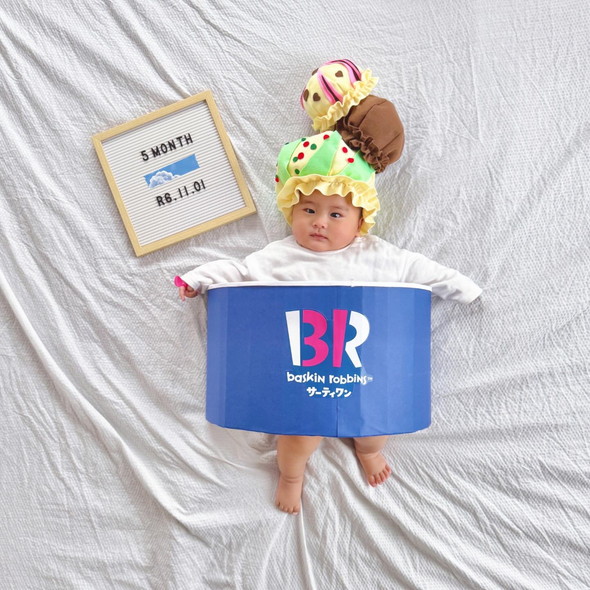 赤ちゃんのマンスリーフォト