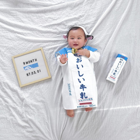 赤ちゃんのマンスリーフォト