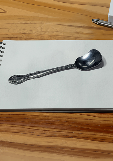 スプーンの絵かと思いきや