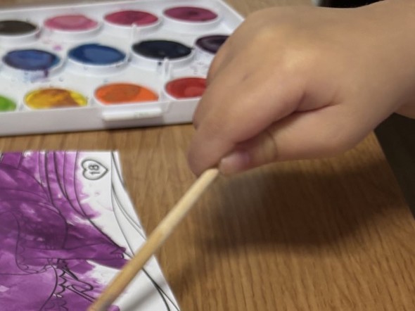 3歳児のディズニー塗り絵