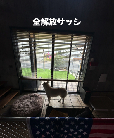 雨の日でも楽しい全開放サッシ