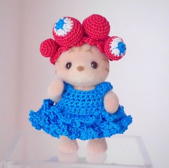 シルバニアファミリーをミャクミャク概念コーデ