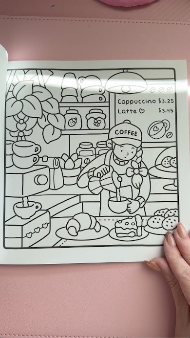 色を塗る前の塗り絵
