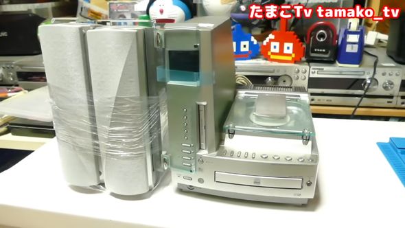 500円で購入したジャンク品のミニコンポ