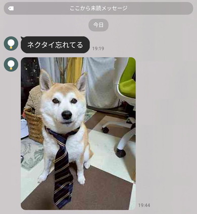 親からのLINEメッセージ