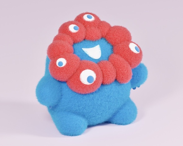 blenderで作った歩くむちむちミャクミャクがかわいい