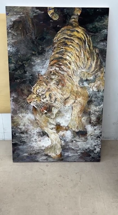 藝大生に「かっこいいい虎の絵描いて」と頼んだら……