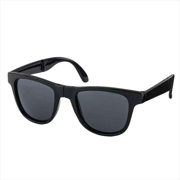 反射をブロック！ 安全！ 快適！ 折りたたみ偏光グラス ブラックレンズ ver. ケース付き