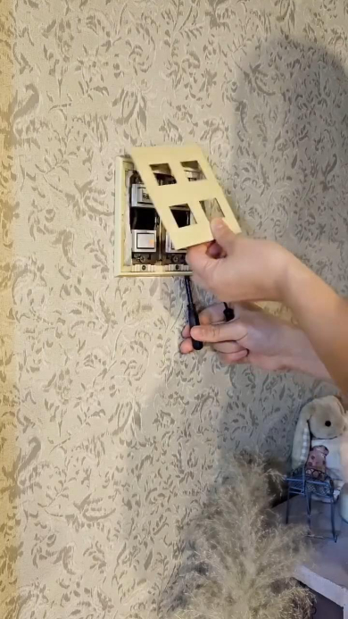 既存のスイッチプレートを取る