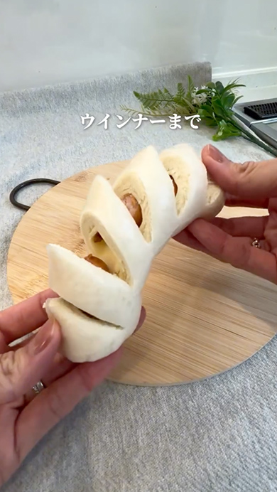 食パンで作るウインナーエピ