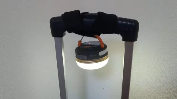 取っ手にランタン