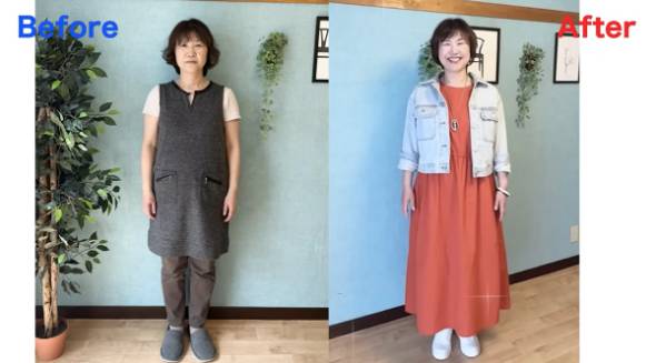 50代女性がプロの手で大変身