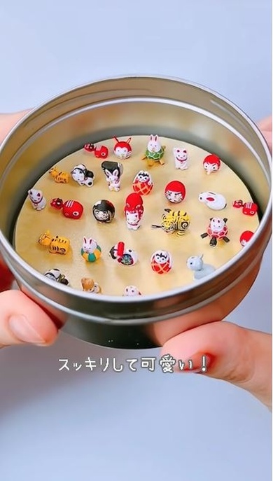 100均ケースを使ったミニチュア収納