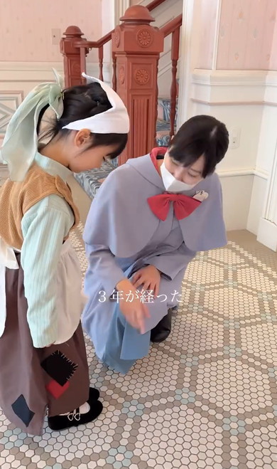 シンデレラに変身した女の子