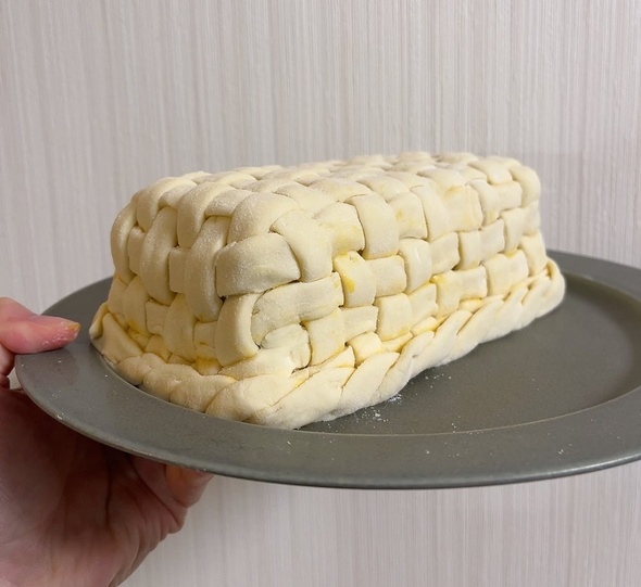 パイ生地でカゴ作った→結果