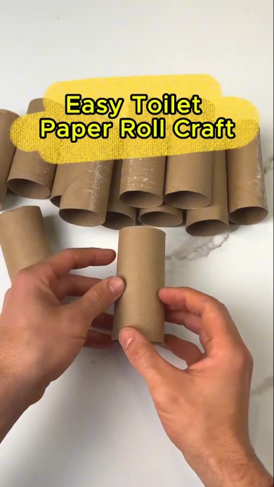 トイレットペーパーの芯で工作