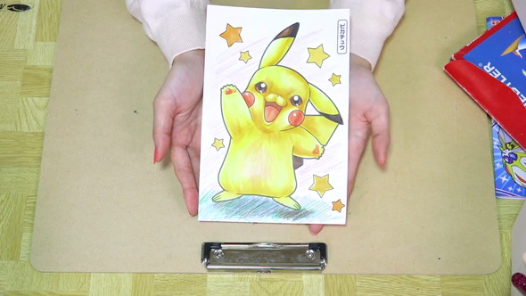 ピカチュウ塗り絵