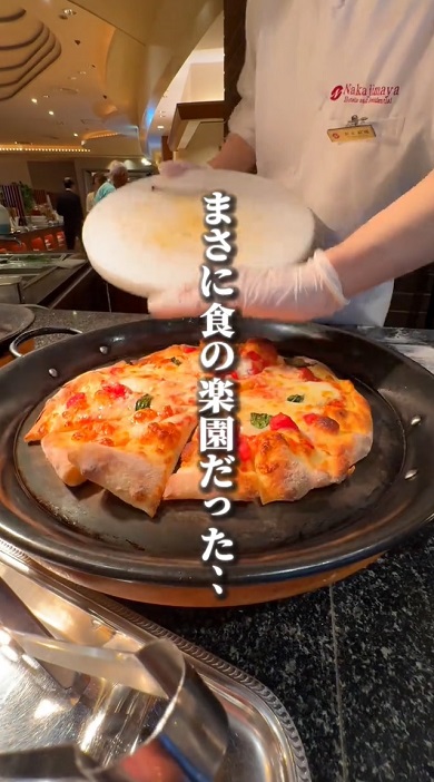 70種類以上の料理をビュッフェスタイルで