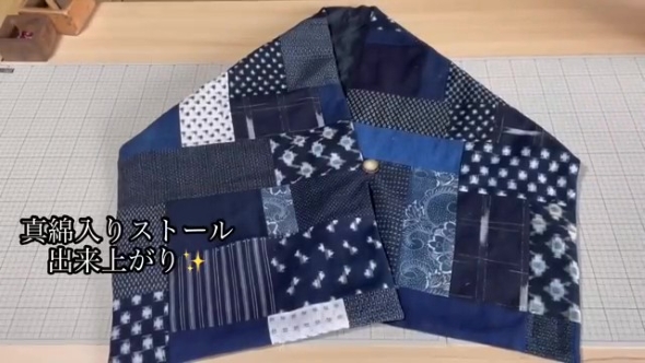 完成したストール