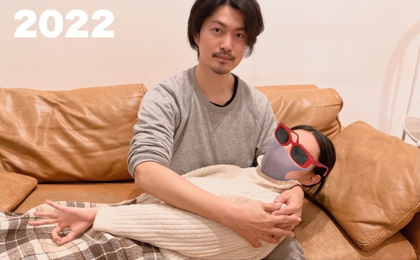 2022年に撮影した父と娘の写真