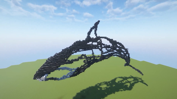 マインクラフトでシャチを作る