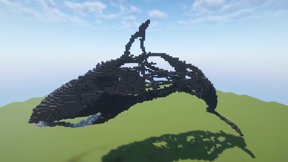 マインクラフトでシャチを作る