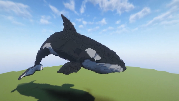 マインクラフトでシャチを作る