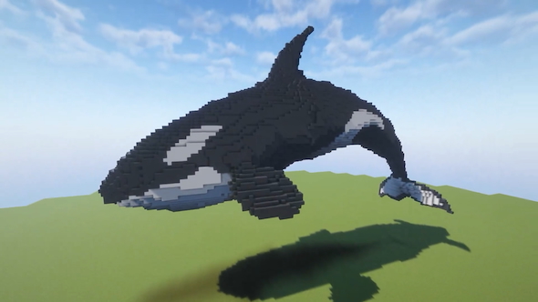 マインクラフトでシャチを作る