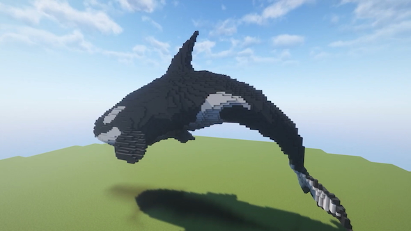 マインクラフトでシャチを作る