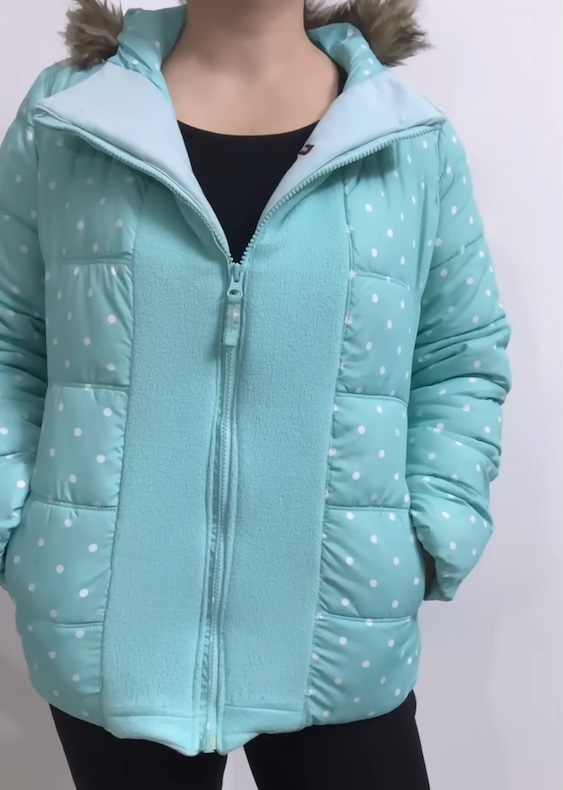 アウターの身幅を広げる