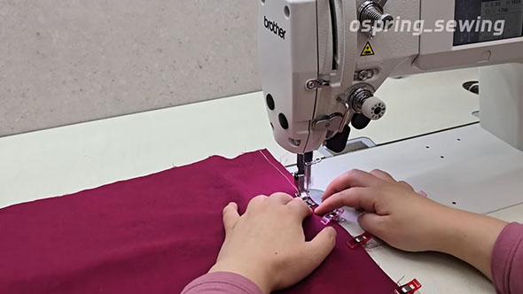 トートバッグの作り方・縫うところ